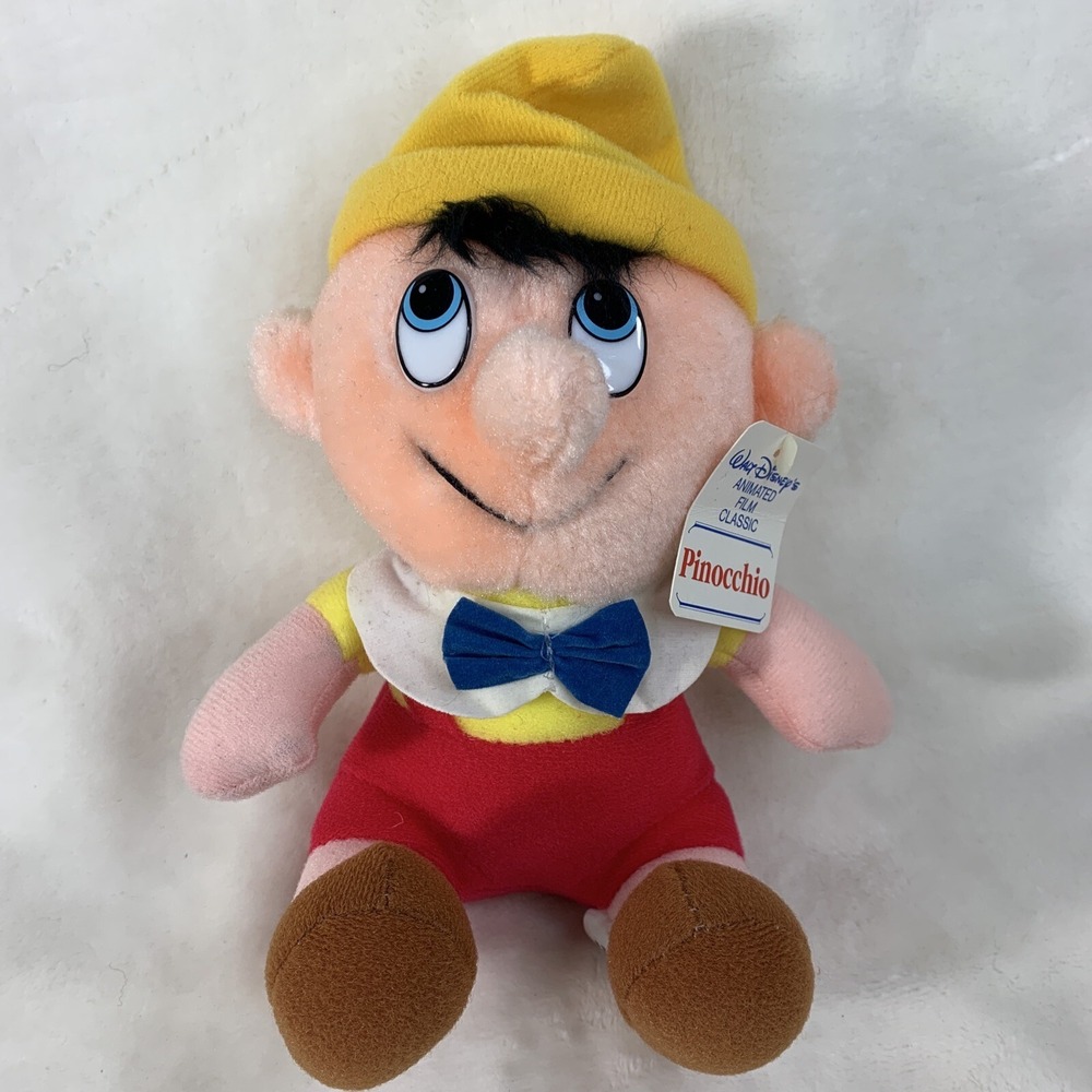 NWT WALT DISNEY Pinocchio Plush 7" Stuffed Animal Toy CANASA Vintage Doll NOS